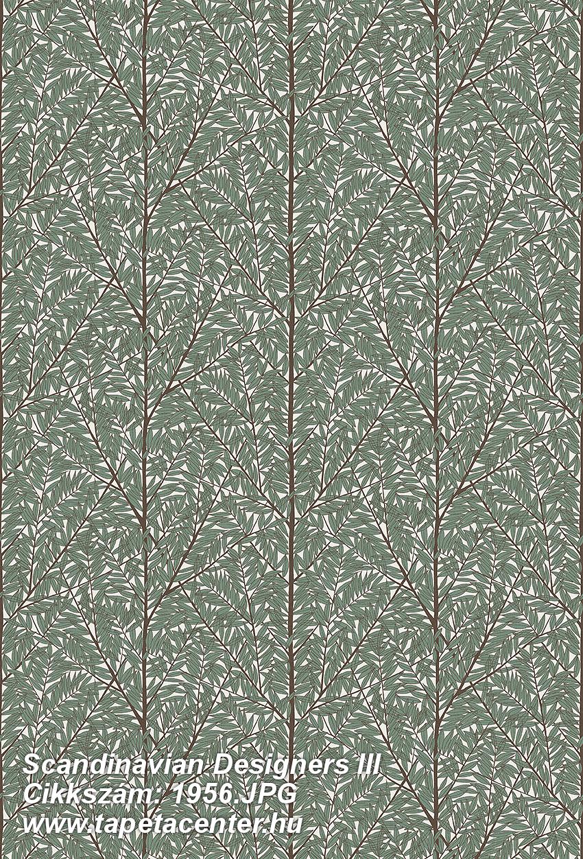 Természeti mintás,zöld,lemosható,vlies panel 